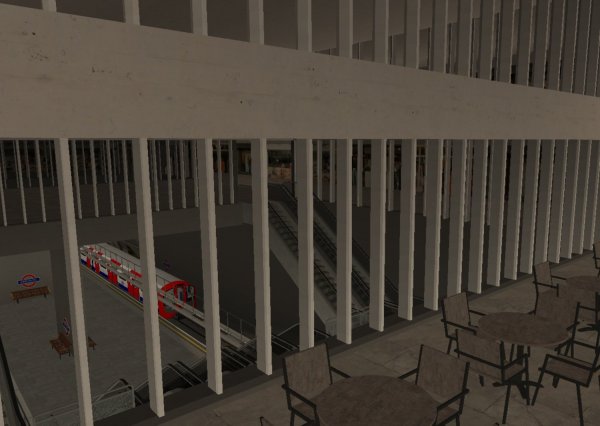 Metrostation in een winkelcentrum