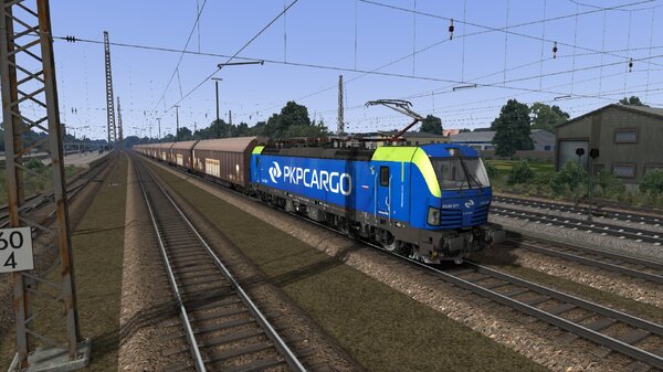 PKP Cargo Vectron op Emmerich met schuifwandwagens